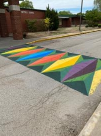 Crosswalk Mural Multicolor